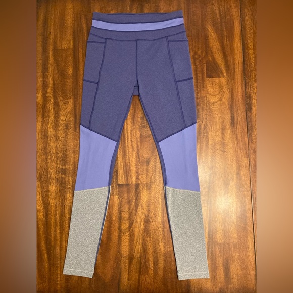 CALIA by Carrie U. Essential Ribbed Legging Purple Vibes Heather. Size Small NWT - Picture 5 of 15